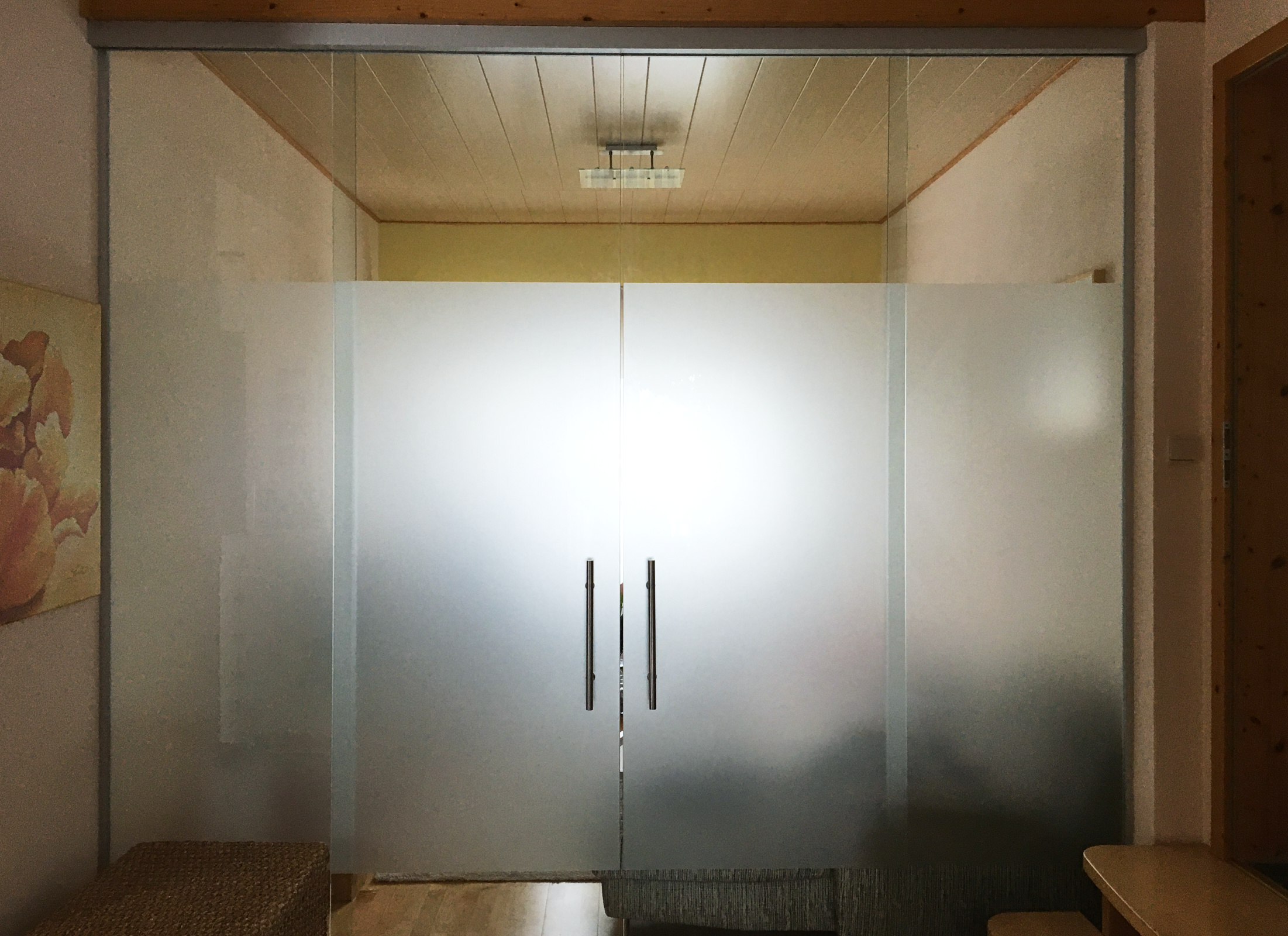 Ganzglasschiebetüre